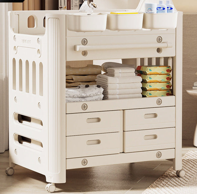 Nappy Table Baby Care Table Movable Multifunctional Baby Bed Diaper Changing Touch Table Newborn Bathing Bed
