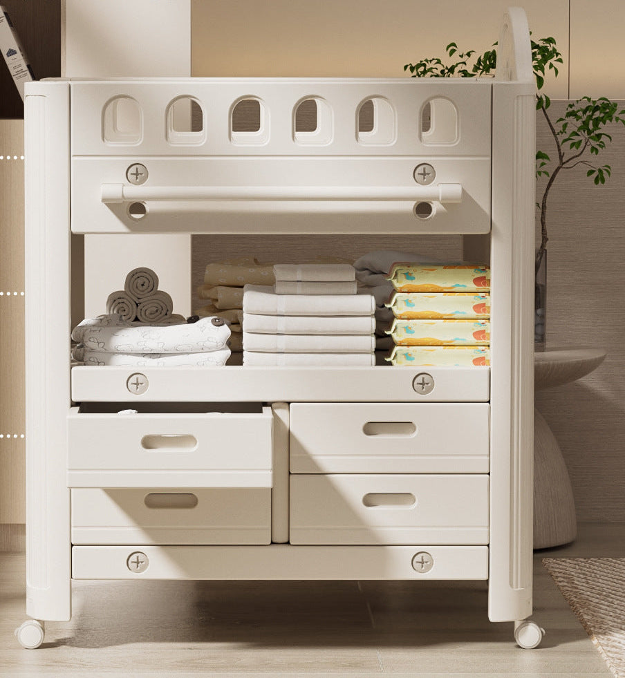 Nappy Table Baby Care Table Movable Multifunctional Baby Bed Diaper Changing Touch Table Newborn Bathing Bed